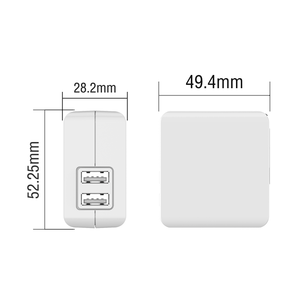 5V 4.8A Dual USB